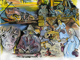 Part of the front cover of « Tibal lo Garrèl »