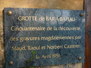 Bara-Bahau cave, 50th anniversary of Maud, Raoul and Norbert Casteret’s discovery on April 1 1951.